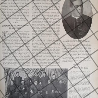 AFICHE ANTIGUO MIGUEL DE LA MORA. OBISPO ZACATECAS 1911