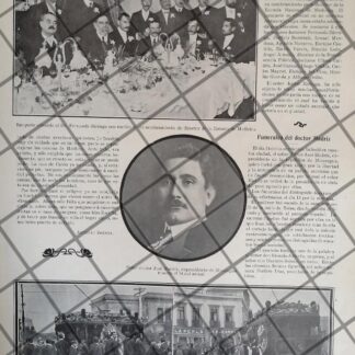AFICHE ANTIGUO MUERE JOSE MADRIZ RDZ. 1911 Y MAS NOTAS