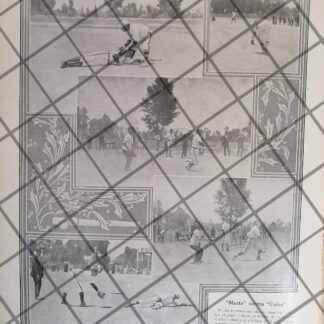 AFICHE ANTIGUO BEISBOL CLUB MARTE Vs CLUB COLON 1911