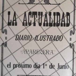 CARTEL PUBLICITARIO ANTIGUO LANZAN DIARIO LA ACTUALIDAD 1911