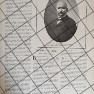 AFICHE ANTIGUO DR. FRANCISCO VAZQUEZ GOMEZ Y MAS 1911