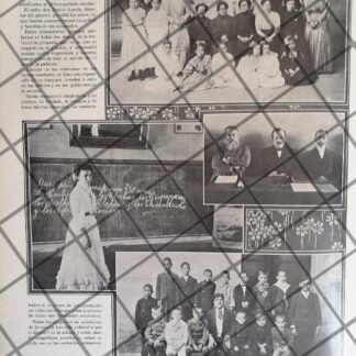 AFICHE ANTIGUO. LA ESCUELA NACIONAL DE SORDO MUDOS 1911