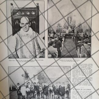 AFICHE ANTIGUO PARROQUIA DE MIXCOAC. PADRE ROJO 1911