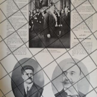 AFICHE ANTIGUO JOSE LOPEZ PORTILLO Y OTRO SECRETARIOS 1911