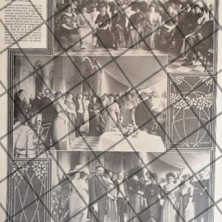 AFICHE ANTIGUO BANQUETE A DIPLOMATICOS. C. CHAPULTEPEC 1911