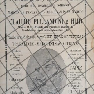 PUBLICIDAD ANTIGUA TIENDA CASA CLAUDIO PELLANDINI 1911 37