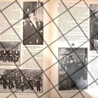 AFICHE ANTIGUO LEON DE LA BARRA, GABINETE Y ESTADO MAYOR 1911