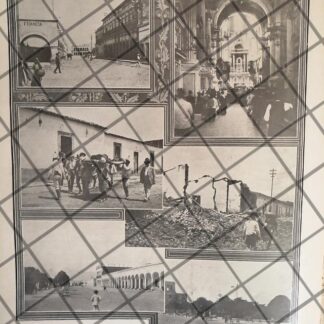 AFICHE ANTIGUO TERREMOTO EN ZAPOTLAN DE 1911