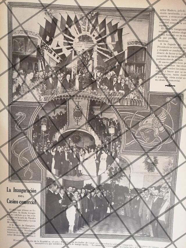 AFICHE ANTIGUO INAUGURAN EL CASINO COMERCIAL 1911