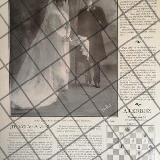 AFICHE ANTIGUO BODA. SARRINOLEA PAIRO 1911