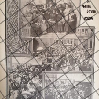 AFICHE ANTIGUO CONMEMORAN A AQUILES SERDAN 1911