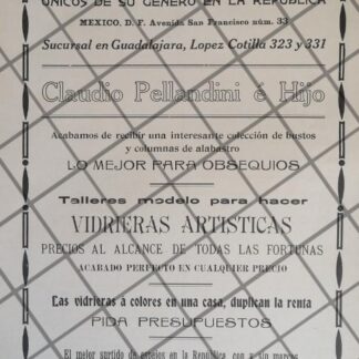 PUBLICIDAD ANTIGUA TIENDA CASA CLAUDIO PELLANDINI 1911 38