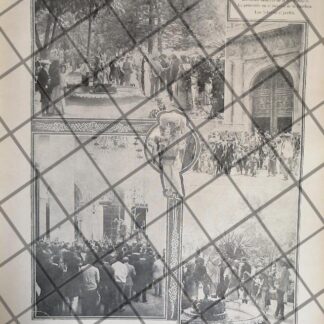 AFICHE ANTIGUO DOMINGO DE PALMAS EN CATEDRAL 1911