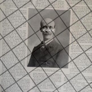 AFICHE ANTIGUO PABLO MACEDO GZZ NOMBRADO BANQUERO 1911