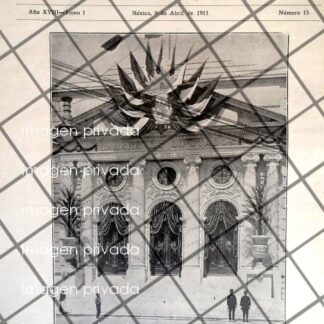 PORTADA ANTIGUA 1911 INAUGURAN LA CAMARA DE DIPUTADOS