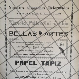 PUBLICIDAD ANTIGUA TIENDA CASA CLAUDIO PELLANDINI 1911 39