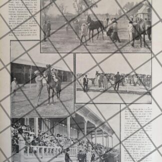 AFICHE ANTIGUO CARRERAS HIPICAS EN JOCKEY CLUB 1911