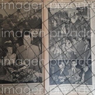 AFICHE RETRO. FIESTA EJIDAL EN MIXQUIC 1945