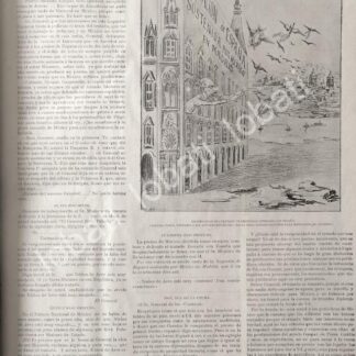 CARTEL ANTIGUO ORIGINAL DE EL TRATADO DE PROPIEDAD LITERARIA CON ESPAÑA 1895 UN FIASCO