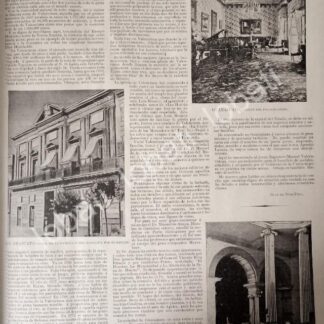 CARTEL ANTIGUO ORIGINAL DE EL PALACIO OTERO DE GUANAJUATO 1895 / LDM