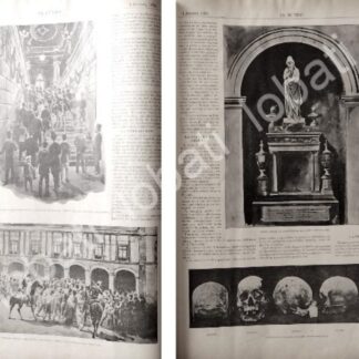 CARTEL ANTIGUO ORIGINAL DE TRASLADO DE RESTOS DE HEROES PATRIOS DIBUJOS DE CARLOS ALCALDE 1895