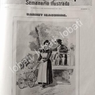 PORTADA ANTIGUA ORIGINAL  1895 LA ALAMEDA, DE LEANDRO IZAGUIRRE