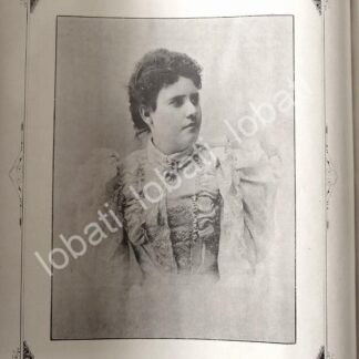 GRABADO ANTIGUO DE LORENZO BECERRIL 1895 DOMITILA ALLENDE