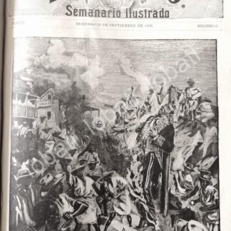 PORTADA ANTIGUA ORIGINAL  1895 GUERRA DE MADAGASCAR-FRANCIA