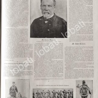 CARTEL ANTIGUO ORIGINAL DE MUERE EL DR. LUIS PASTEUR OCT 1895 Y MAS NOTAS / MDC