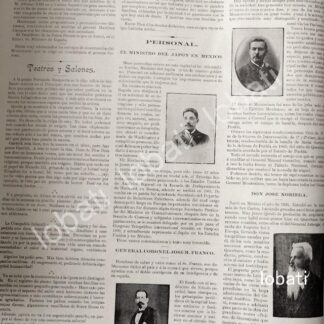 CARTEL ANTIGUO ORIGINAL DE MUERE EL ARQUITECTO JOSE NORIEGA 1895 Y OTRAS NOTAS / ARQ