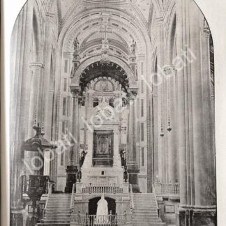 GRABADO ANTIGUO INTERIOR DE LA COLEGIATA EN LA BASILICA 1895 /RLG