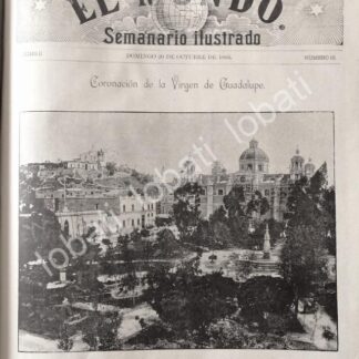 PORTADA ANTIGUA ORIGINAL  1895 LA VILLA DE GUADALUPE /RLG