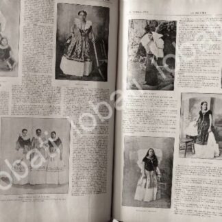 CARTEL ANTIGUO ORIGINAL DE LAS TEHUANAS Y SUS VESTIDOS 1895/ LDM