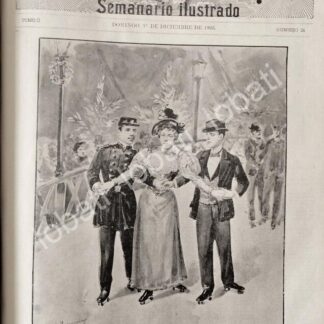 PORTADA ANTIGUA ORIGINAL  1895 DE LEANDRO IZAGUIRRE, PATINADERO D.F