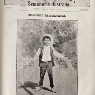 PORTADA ANTIGUA ORIGINAL  1895 DE LEANDRO IZAGUIRRE, NIÑO VOCERO