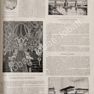 CARTEL ANTIGUO ORIGINAL DE ELODIA TAPIA ( DURANGO) Y BODA VANDERBILT MARLBOROUGH 1895 / ASM