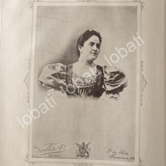 GRABADO ANTIGUO DE VALLETO HNOS. 1895 GUADALUPE CACHO DE CASO /24