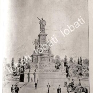 PORTADA ANTIGUA ORIGINAL  1895 MONUMENTO A BENITO JUAREZ D.F