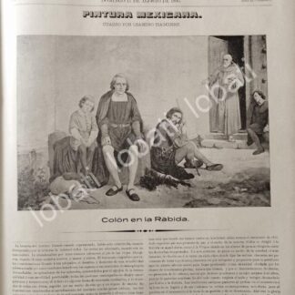 PORTADA ANTIGUA ORIGINAL  1895 DE LEANDRO IZAGUIRRE, CRISTOBAL COLON