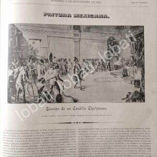 PORTADA ANTIGUA ORIGINAL  1895 CON PINTURA DE JOAQUIN RAMIREZ