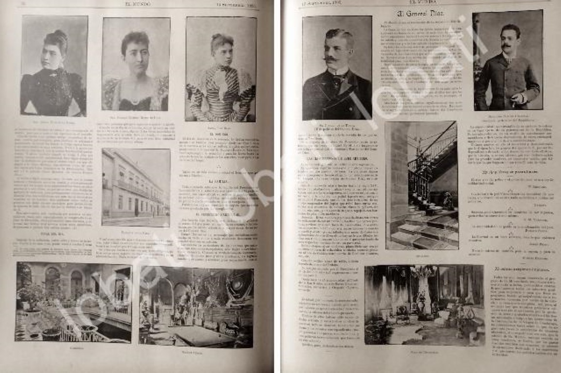 CARTEL ANTIGUO ORIGINAL DE PORFIRIO DIAZ Y SU FAMILIA ENTORNO INTIMO SU VIDA 1895 - Imagen 5