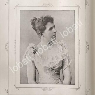 GRABADO ANTIGUO 1895 ADELA FERNANDEZ CASTELLO / ASM