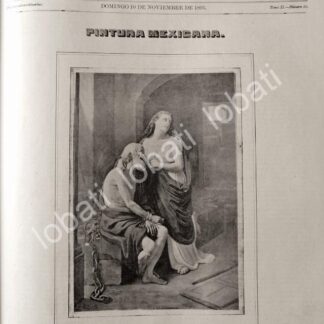 PORTADA ANTIGUA ORIGINAL  1895 PINTURA DE LUIS MONROY PREMIADA / ARTE