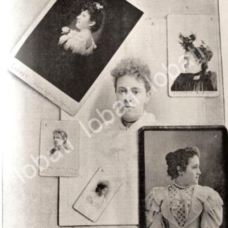 GRABADO ANTIGUO 1895 DAMAS DE LA ALTA SOCIEDAD DE MEXICO