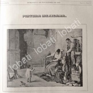 PORTADA ANTIGUA ORIGINAL  1895 PINTURA DE JOSE JARA PREMIADA EN SAN CARLOS / ARTE