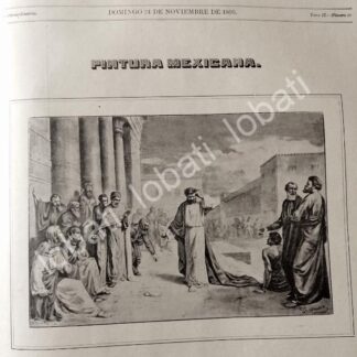 PORTADA ANTIGUA ORIGINAL  1895 PINTURA DE GONZALO CARRASCO /ARTE SACRO