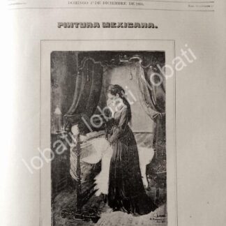 PORTADA ANTIGUA ORIGINAL  1895 PINTURA DE MANUEL OCARANZA /ARTE