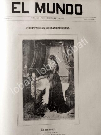 PORTADA ANTIGUA ORIGINAL  1895 PINTURA DE MANUEL OCARANZA /ARTE