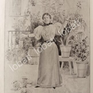 GRABADO ANTIGUO 1895 POR: LEANDRO IZAGUIRRE. ANTES DE LA POSADA