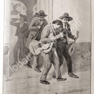 GRABADO ANTIGUO 1895 POR: MARTINEZ CARRION. DESPUES DE LA POSADA